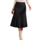 thumbnail image 1 of INSPIRE CHIC Falda de Mujer de Cintura Alta con Patrón de Punto Espiga Falda Midi M Negra, 1 of 5
