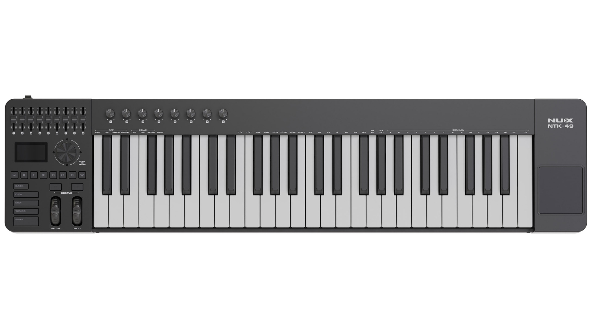 Controlador Midi 49 Teclas Ntk-49 Nux