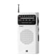 thumbnail image 1 of Radio portátil de transistores, radio de bolsillo, pequeña radio FM AM con altavoz (negro), 1 of 5