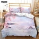 thumbnail image 1 of Pink Floral Duvet Cover Japanese Cherry Blossoms Theme Bedding Set Spring Romantic Quilt Cover For Girl Microfiber Bedspread, 1 of 5