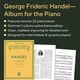 thumbnail image 2 of Partituras G. Schirmer – Álbum de Piano de Handel (48 páginas), 2 of 4