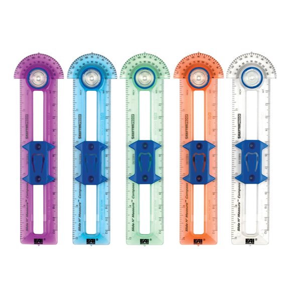 Compás EAI Education 12 cm colores surtidos, paquete de 10