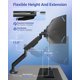 thumbnail image 5 of Brazo para monitor MOUNTUP 57" ultrawide 4,4–29 kg VESA 100 mm, 5 of 9