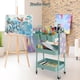 thumbnail image 4 of Rolling Cart danpinera de almacenamiento de metal de 3 niveles, verde, con ruedas, 4 of 9