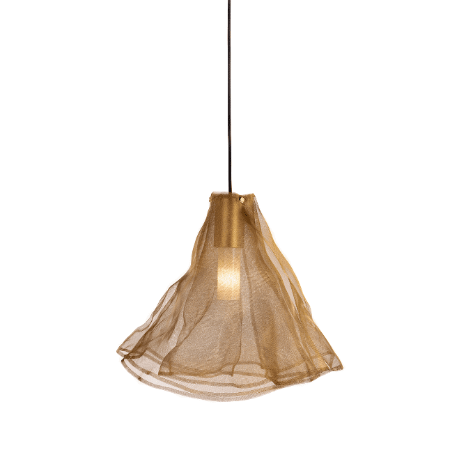 Tendencia Home - Lámpara Colgante Dorada Fluye