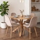 thumbnail image 1 of Comedor Mesa Redonda Equiz Wood 100cm + 4 Sillas Isy Arena, 1 of 4