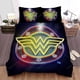 thumbnail image 2 of Symbols Of Hope Wonder Woman Neon Quilt Duvet Cover Set Cover Bed Linen3-Piece Bedding Set (1 Duvet Cover + 2 Pillow Shams), 2 of 4