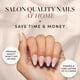 thumbnail image 2 of Press On Nails Confeti O Semitransparente Corto Almendra, 2 of 6