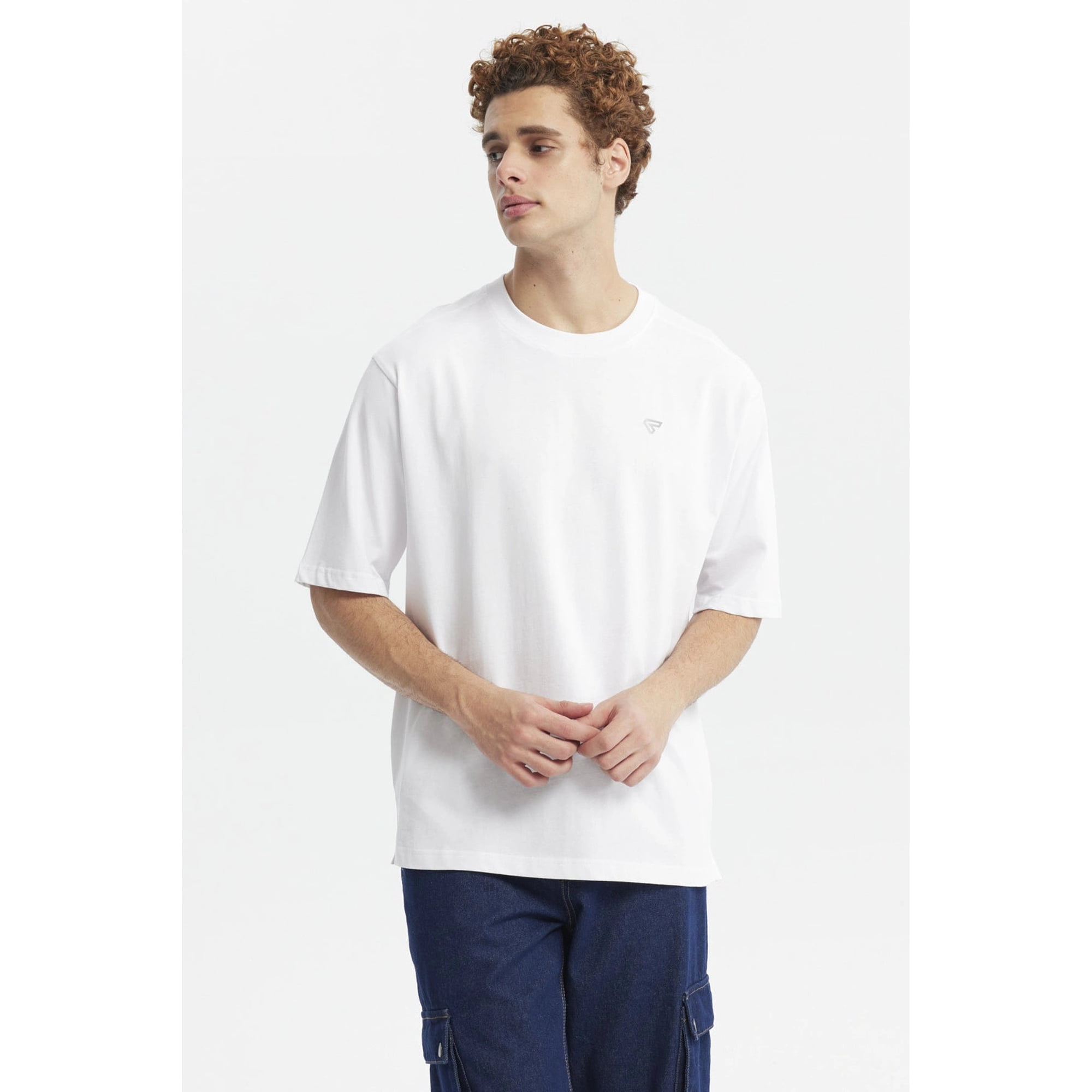 Fashionspark - Polera Hombre Label Pecho Blanco