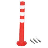 Magideal - Poste De Bolardo Seguro, Poste De Barrera De Estacionamiento, Poste De Advertencia, Señales Seguras, Bolardo De Tráfico De Tubería Reflectante Para Estilo C 68Cm