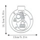 thumbnail image 5 of Troqueles Feemkota Campana y Bola de Navidad para Scrapbooking, 5 of 5