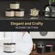 thumbnail image 5 of Latas para velas True Candle, paquete de 24, 8 oz, negro mate, 5 of 6
