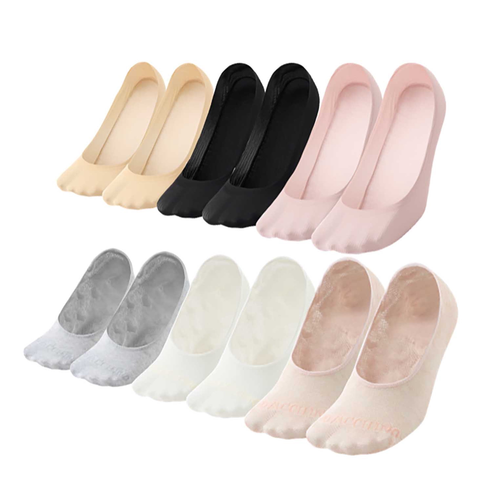 Giovacchino - Pack De 12 Calcetines Invisible Algodón Mujer