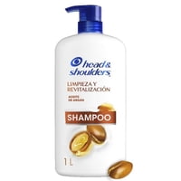 Shampoo Control Caspa Limpieza Y Revitalización Aceite De Argán. 1000 Ml Head & Shoulders