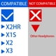 thumbnail image 2 of Almohadillas de repuesto Sixsop para Fidelio X2HR X1S X2 X3 de terciopelo, 2 of 9