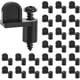 thumbnail image 2 of 48 paquete 3/8 en clip de pantalla de ventana de nylon con tornillos clips de desplazamiento para fija ventana de tormenta, paneles de tormenta, clips de puerta de pantalla (negro), 2 of 3
