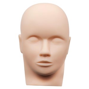 Ioensy - Molde De Cabeza De Silicona Para Pestañas, Práctica De Cabeza De Maniquí De Entrenamiento, Maquillaje