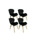 thumbnail image 1 of Pack 4 Sillas Mariposa Terciopelo Negro, 1 of 4