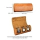 thumbnail image 2 of WESSLECO 3 Slots Roll Travel Case Portable Vintage PU Leather Watch Organizer Display Storage Box For Men Gift, 2 of 2