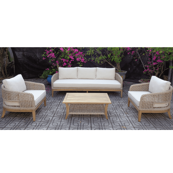 Muebles Santa Ana - Juego De Terraza 4 Piezas Venecia