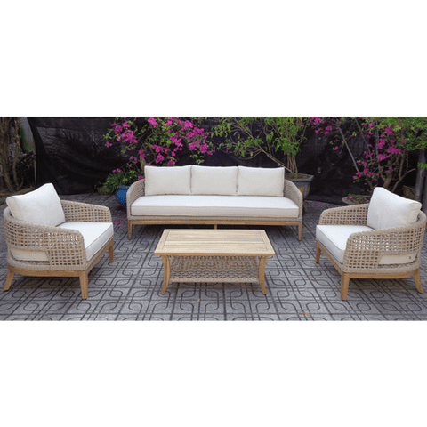 Muebles Santa Ana - Juego De Terraza 4 Piezas Venecia