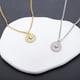 thumbnail image 3 of Collar con colgante de brújula, joyería con circonita cúbica bañada en oro de 18 quilates, ideal como regalo para una estancia inolvidable. Plata., 3 of 7
