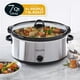 thumbnail image 2 of Olla De Cocción Lenta Manual Crock Pot Ovalada 7 Cuartos Acero Inoxidable, 2 of 2