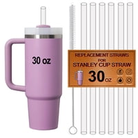Fxtbe - Pajitas De Repuesto Para Vaso Stanley De 30 Onzas, Paquete De 6 Unidades, Color Tritan Clear