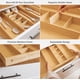 thumbnail image 3 of Organizador de cajones de cocina KitchenEdge ajustable de bambú, 3 of 6