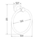 thumbnail image 4 of BGL Anillo para Toallas Redondo de Acero Inoxidable 304 Colgante Negro Simple Soporte Circular para Toallas, 4 of 7