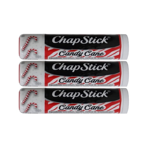 Bálsamo Labial ChapStick Bastón de Caramelo Paquete de 3 x 13 g