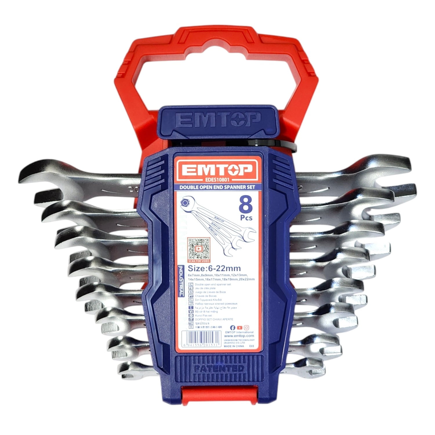 Kit De 8 Llaves De Punta 6-22mm Emtop Edes10801