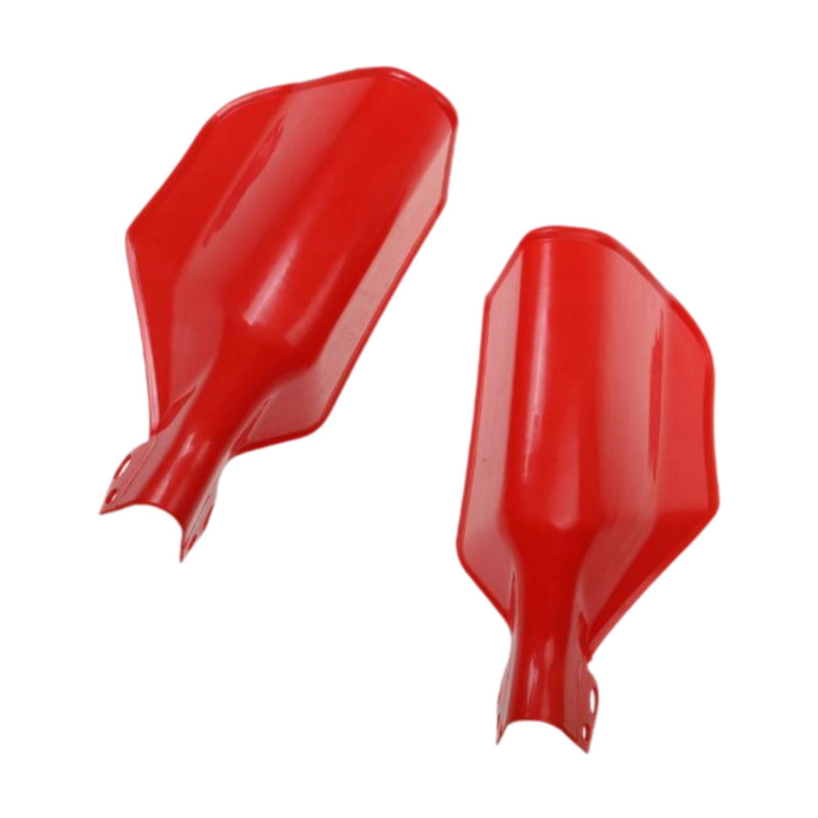Magideal - 2pcs Motocicleta Dispara Protección Contra El Viento Protección De La Mano Protección De La Mano Para La Mano Para La Mano De Dirección De 20 Mm Para Rojo