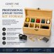 thumbnail image 2 of Caja de Almacenamiento Gemtone de Bambú con 9 Compartimentos para Kit de Pruebas de Joyería, 2 of 9