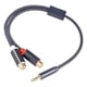 thumbnail image 5 of Cable De Audio Estéreo De 30 Cm Con Papel De Aluminio Trenzado Para Altavoces De Teléfonos Inteligentes MP3, 5 of 5