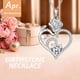 thumbnail image 2 of Collar Birthstone Rose Flower Heart 18+2 Plata 925 Mujer, 2 of 6