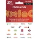 thumbnail image 1 of Tarjeta de Regalo Zift Zillions of Gifts Comida y Diversión $25, 1 of 2