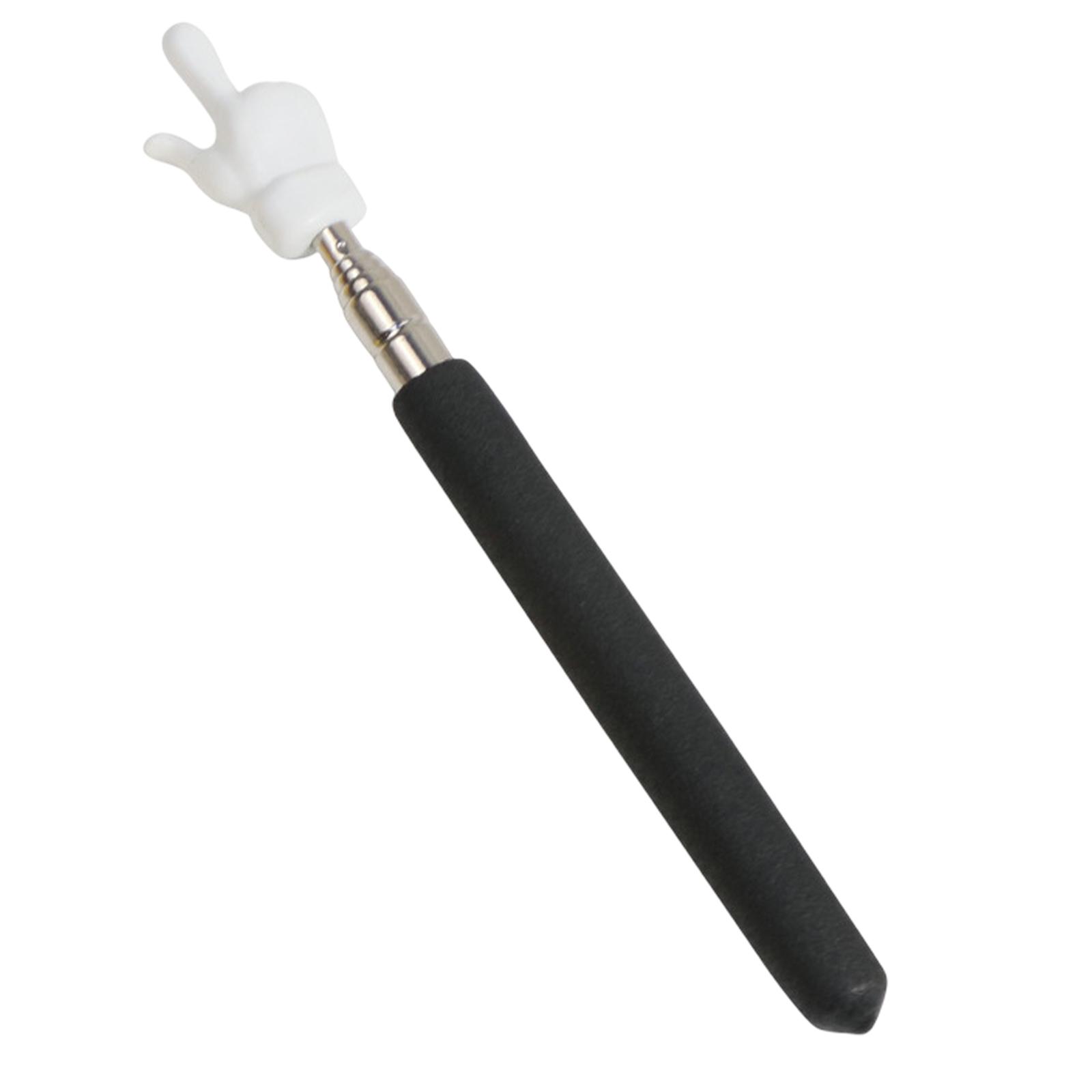 Magideal - Puntero De Mano Retráctil Para Aula, Fácil De Usar, Accesorio Decorativo Para Profesores. Negro