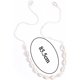 thumbnail image 2 of Collar gargantilla de cadena de terciopelo con colgante de concha de playa para mujer, 2 of 4