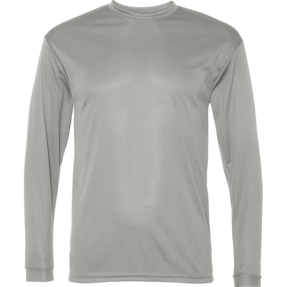 Camiseta deportiva de manga larga C2 Sport, talla S, color plateado