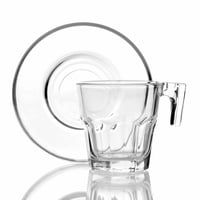 Pasabahce - Set Taza De Cafe Con Platillo 70 Cc Línea Casablanca