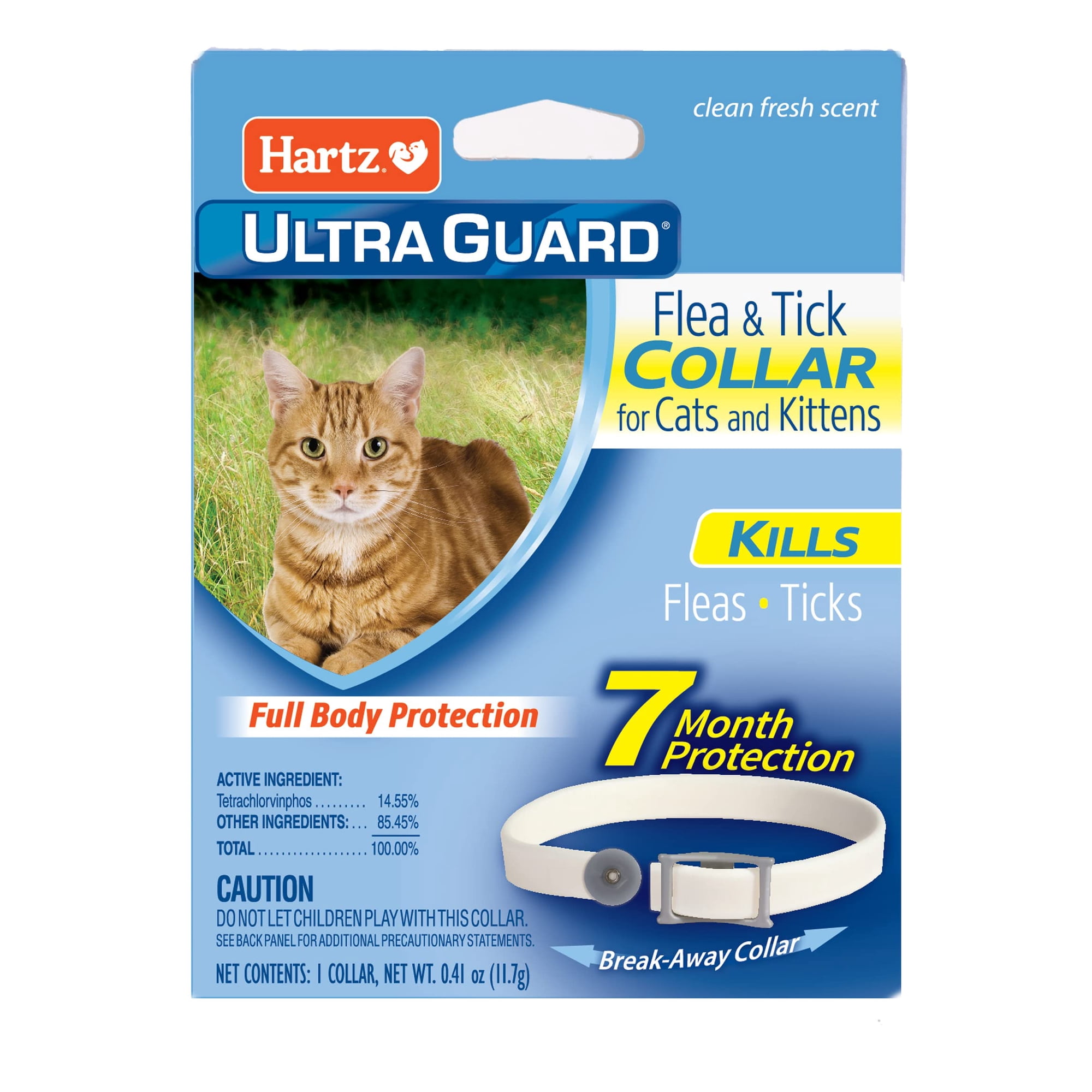 Collar Antipulgas Y Garrapatas Hartz Ultraguard Para Gatos De 7 Meses, Color Blanco