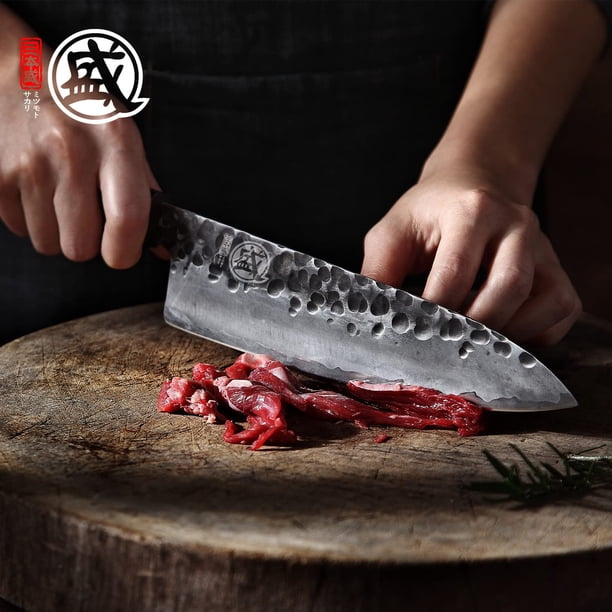 Cuchillo de chef MITSUMOTO SAKARI Japanese Gyuto 20 cm 9CR18MOV