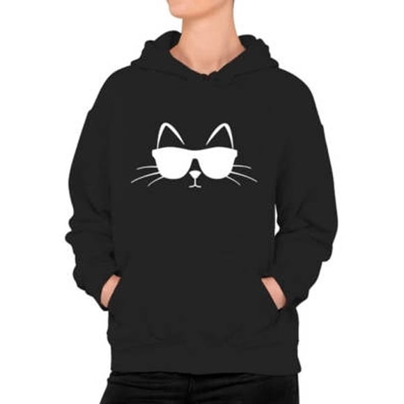 Poleron Gato Cool Fachero Moda Mujer Gatito Cat Lover