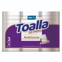 Toalla De Papel Multicorte Doble Hoja 16 M 3 Un Lider