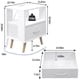thumbnail image 3 of Mesa de Noche Aenuert Blanca 40x30x53 cm con Puerto de Carga USB, 3 of 9