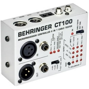 Testeador De Cables Profesional 6 En 1 Behringer Ct-100