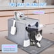 thumbnail image 4 of Caja de arena cubierta HOMAGICO extra grande gris de doble entrada, 4 of 6