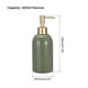 thumbnail image 2 of Dispensador de Jabón Uxcell, Dispensador de Jabón de Mano de Cerámica de 14Oz con Bomba de Plástico para Cocina y Baño, Verde, 2 of 5