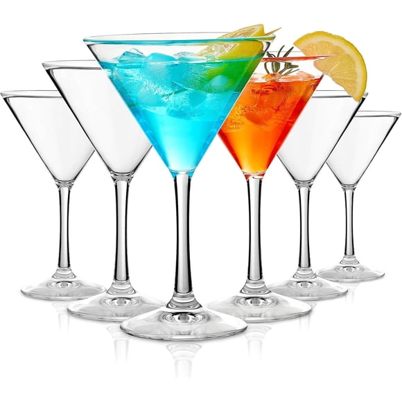 Copas Martini Plásticas Hlukana, 6 × 10 oz (296 ml)